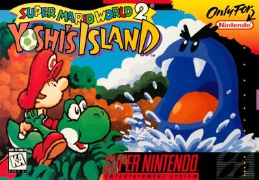 Box art for the original SNES title Super Mario World 2: Yoshi's Island.